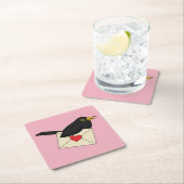Van Blackbird met Love Kartonnen Onderzetters (Insitu)