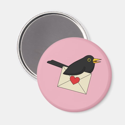 Van Blackbird met Love Magneet (Voorkant / Achterkant)