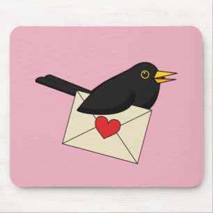 Van Blackbird met Love Muismat