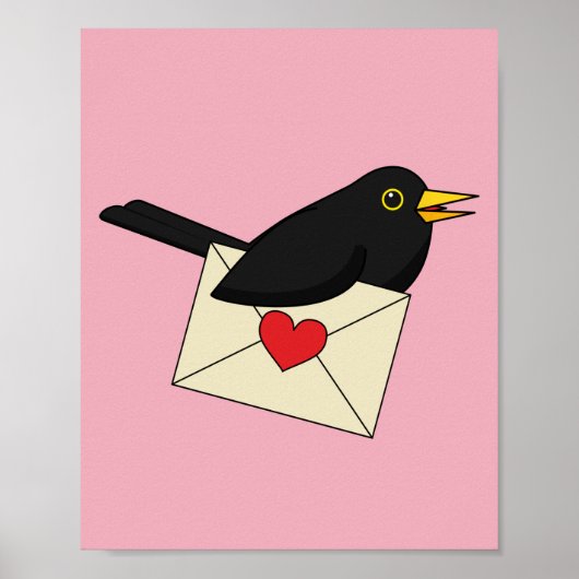 Van Blackbird met Love Poster (Voorkant)