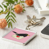 Van Blackbird met Love Sleutelhanger (Zijkant)