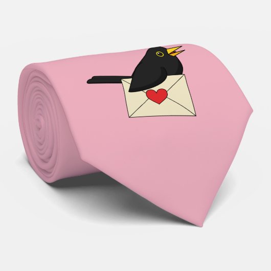 Van Blackbird met Love Stropdas (Opgerold)