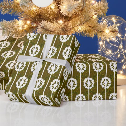 Van bladeren en leeuwen cadeaupapier (Feestdagen)