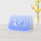 Van "blauwe Duiven" 2 van de Wilg de Spatie ~ Kaart (Gele Bloem)