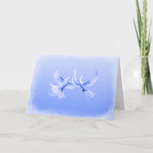 Van "blauwe Duiven" 2 van de Wilg de Spatie ~ Kaart (Voorkant)