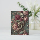 Van Bone & Vine – Gotisch Victoriaans Feestdagenkaart (Staand voorkant)