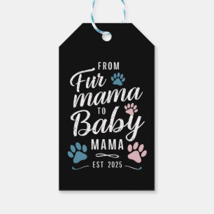 Van Bont Mama naar Baby Mama Est 2025 Hond Kat Mam Cadeaulabel