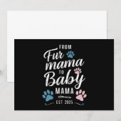 Van Bont Mama naar Baby Mama Est 2025 Hond Kat Mam Kaart (Voorkant / Achterkant)