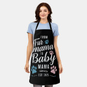 Van Bont Mama naar Baby Mama Est 2025 Hond Kat Mam Schort (Gedragen)