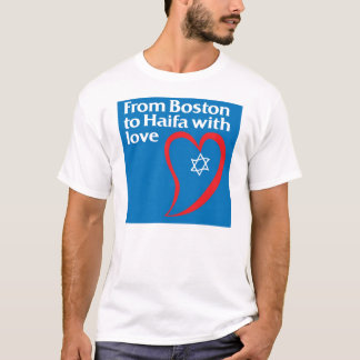 Van Boston tot Haifa met liefde T-shirt
