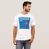 Van Boston tot Haifa met liefde T-shirt (Voorkant volledig)