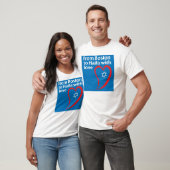 Van Boston tot Haifa met liefde T-shirt (Unisex)