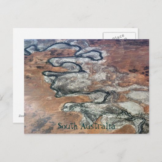 van bovenaf briefkaart (Voorkant / Achterkant)