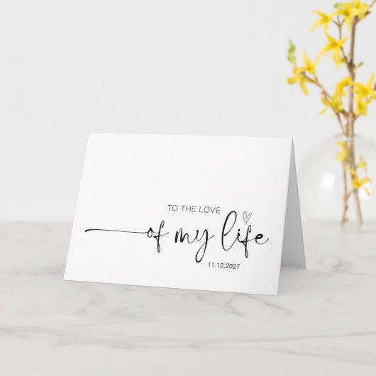 Van Bride naar de liefde van mijn leven, Mr. Mrs. Kaart (Gele Bloem)