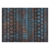  van Bronze en Rust Aztec Peruaanse stampat Tafelkleed (Voorkant (Horizontaal))