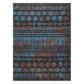  van Bronze en Rust Aztec Peruaanse stampat Tafelkleed (Voorkant)