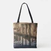 "Van Brooklyn tot Manhattan" zakken Tote Bag (Achterkant)