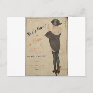 Van Brown naar Blonde door Raphael Kirchner Briefkaart