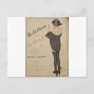 Van Brown naar Blonde door Raphael Kirchner Briefkaart