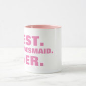 Van bruid tot haar bruidbruid beste bridesmaid ooi mok (Midden)