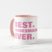 Van bruid tot haar bruidbruid beste bridesmaid ooi mok (Voorkant links)