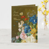 Van Brussel Flowers in een vase 1789 CC0259 Birthd Kaart (Gele Bloem)