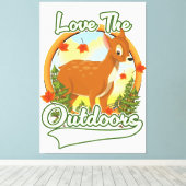 Van buitenaf houden canvas afdruk (Insitu (Houten vloer))