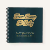 Van Bump naar Baby Keepsake Pregnancy Journal Notitieboek (Voorkant)
