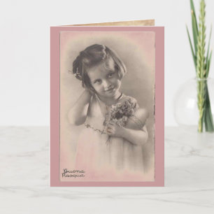 Van Buona de Gelukkige Pasen Vintage Kaart van