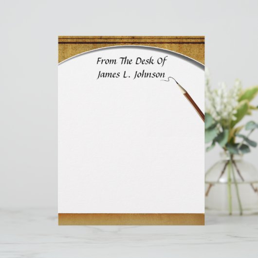 Van bureau van...  briefhoofd (Staand voorkant)