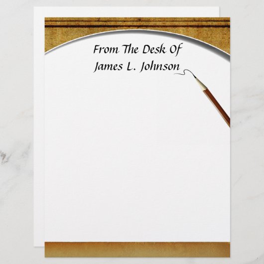 Van bureau van... briefhoofd (Voorkant / Achterkant)