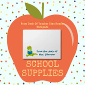 Van bureau van Elementary Teacher Dino reader Notitieblok