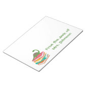 Van bureau van Elementary Teacher Dinosaurus Boeke Notitieblok (Schuin)