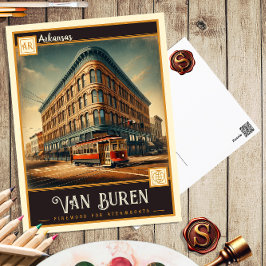 Van Buren, Arkansas | Oude ansichtkaart Briefkaart