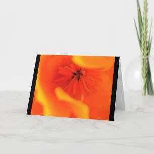 Van CA de Papaver "Hart" NOTECARD/BLANK Kaart