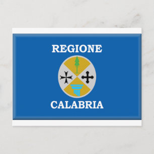 Van Calabrië (Italië) de Vlag Briefkaart