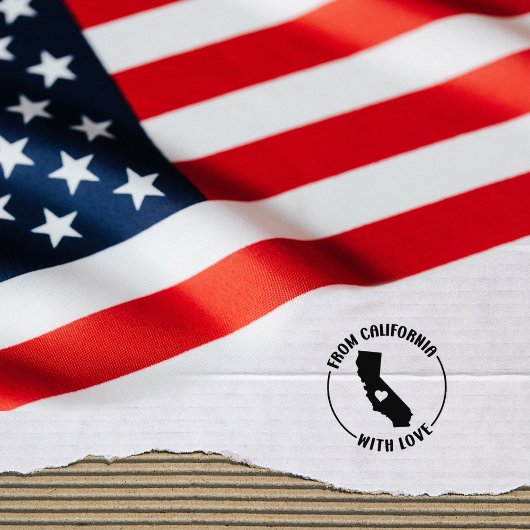 Van Californië met liefde Rubberstempel