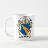 Van Campen Family Crest Koffiemok (Links)