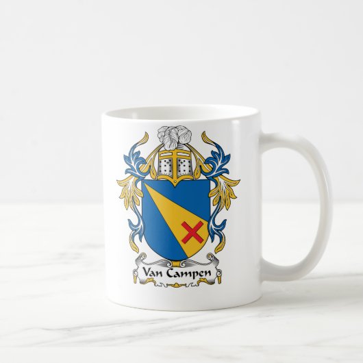 Van Campen Family Crest Koffiemok (Rechts)