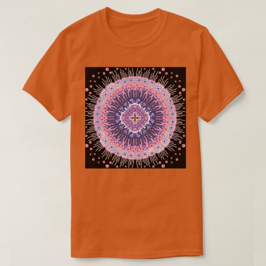 van Cell biology mandala roze T-shirt (Design voorkant)
