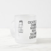 VAN CHAOS NAAR KRACHT MATGLAS KOFFIEMOK (Voorkant links)