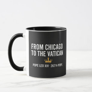 Van Chicago naar het Vaticaan Paus Leo 267ste  Mok