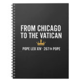 Van Chicago naar het Vaticaan Paus Leo 267ste  Notitieboek (Voorkant)