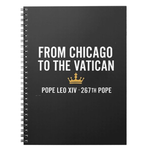 Van Chicago naar het Vaticaan Paus Leo 267ste  Notitieboek (Voorkant)