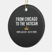 Van Chicago tot het Vaticaan Paus Leo 267e Keramisch Ornament (Links)