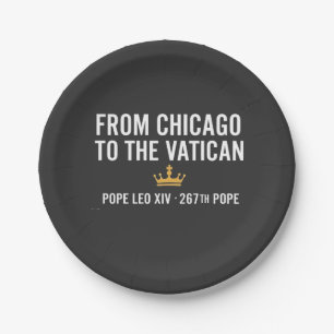 Van Chicago tot het Vaticaan Paus Leo 267e Papieren Bordje