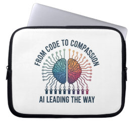 Van code naar mededogen – AI leidt de weg Laptop Sleeve