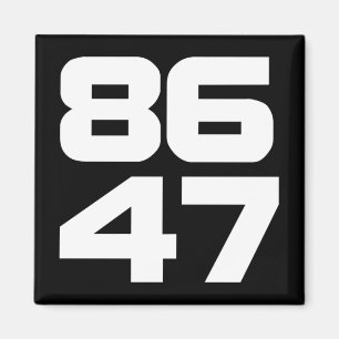 Van de 86 47 anti-Trump Resist Project 2025 Magneet