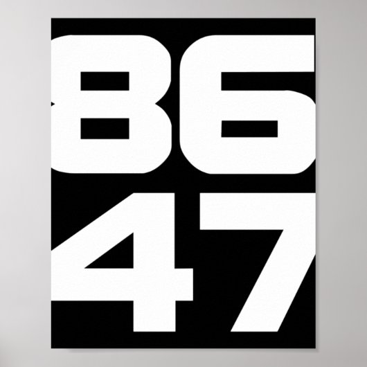 Van de 86 47 anti-Trump Resist Project 2025 Poster (Voorkant)
