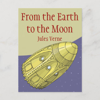 Van de Aarde naar de Maan - Jules Verne Briefkaart